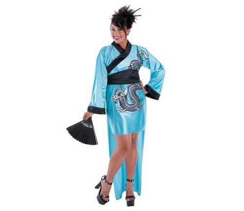 Costume halloween geisha - halloween, drago
