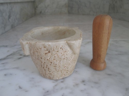 Mortaio marmo con pestello - marmo,