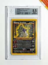 Pokemon BGS 8.5 Shining Tyranitar #113 Holo 1st Ed Neo Destiny 2002 Italiano