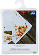 Centrotavola Punto Croce Con Tela Aida Scoiattolo Biancheria Da Tavola Set Fai D