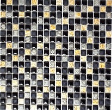 Rivestimento Muro Pietra Mosaico Decorazione Parete Nero Rame 92-0301 10 Opaco