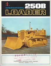 Brochure International Loader 250B - Pala Caricatrice Cingolata Shovel 1966 USA