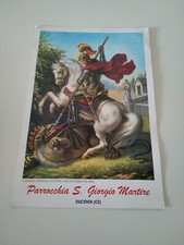 Santino grosso formato S. Giorgio martire parrocchia Ducenta Caserta cm 29.5x20