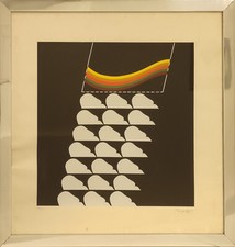 PENGO RENATO (Padova, 1943) SENZA TITOLO serigrafia 1973 cm. 70 x 70