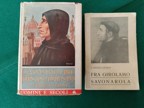Savonarola due libri 1935 - savonarola,, libri,
