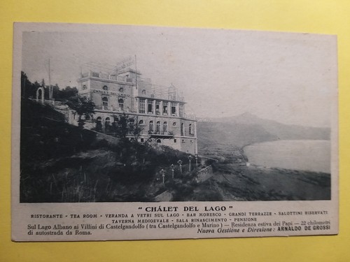 Lago albano chalet del - albano, (roma).