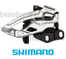 Deragliatore anteriore bici Shimano XT (FD-M785) 2x10 velocità E-type Dual Pull Silver