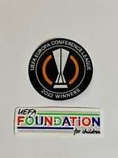 patch toppa maglia as roma UEFA CONFERENCE LEAGUE CHAMPIONS 2022 + foundation