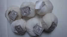 6 matasse lana bianca Berger