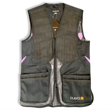 Gilet skeet donna ClayClo Olympia Pro donna donna gilet tiro in vita - nero/viola