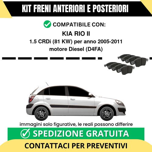 Pastiglie freno ant post - +,