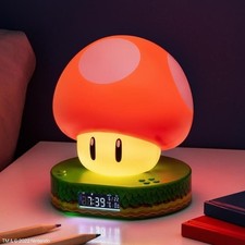 Super Mario Mushroom Sveglia digitale per bambini LED Batteria Luce notturna