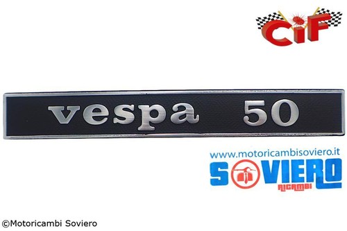 Targhetta scritta posteriore - scritta,