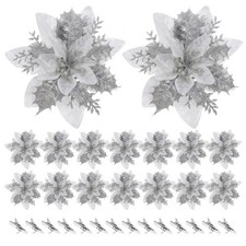  16 Pcs Fiori Di Stella Natale