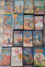  Video Cassette VHS Dysney . Valuto Proposte per l ' intero stock di 42 pezzi