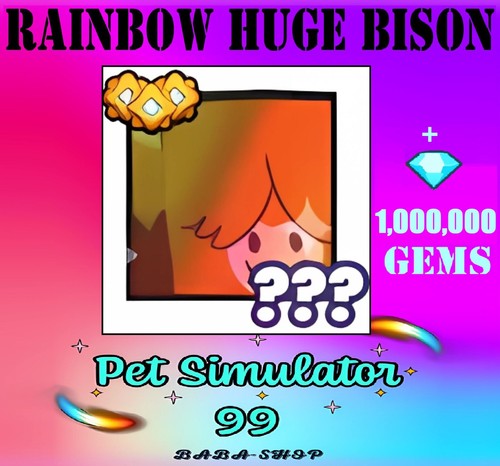 Rainbow enorme bisonte 1 - enorme,