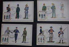 MAXI CARD - 4 FDC - DIVISE