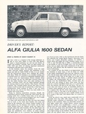 1963 Alfa Romeo Giulia 1600