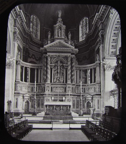 Glass magic lantern slide - slide, st