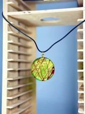 Collana con Pendente in Vetro