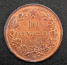 MONETA 10 CENTESIMI 1866