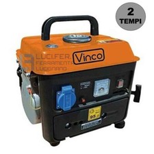 GENERATORE DI CORRENTE GRUPPO ELETTROGENO A BENZINA 2 TEMPI 0,8 KW VINCO 60104