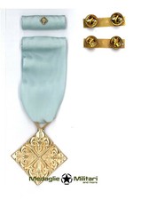 Medaglia/Nastrino Benemerenza Oro Giubilare Sacro Ordine Costantiniano