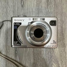 Sony Cyber-shot DSC-W5 fotocamera digitale 5,1 MP 3X ottica CCD argento 100% funzionante