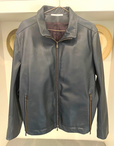 Giacca pelle uomo yves - giacca,