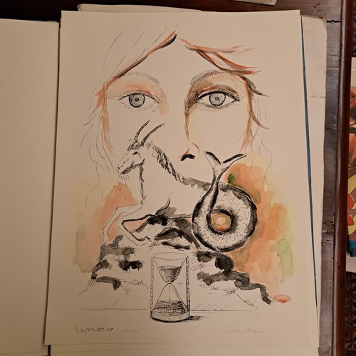 Litografia 1985 anna ceruti - litografia,