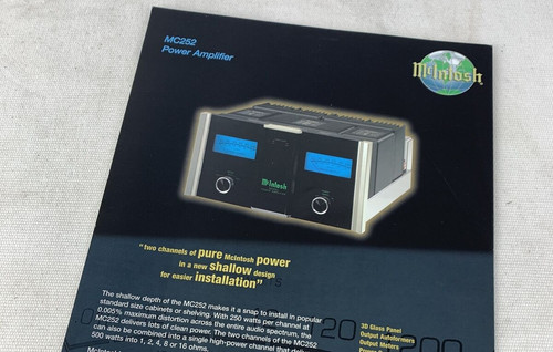 Mcintosh 252 brochure - mcintosh,