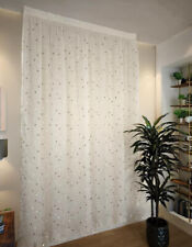 Tende arredamento su Misura con Fettuccia Arricciatenda- Tessuto Bianco/tortora