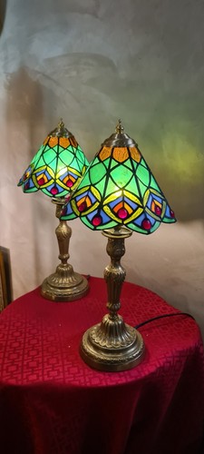 Paire lampe bronze ancienne