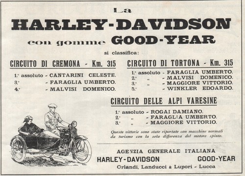 Pubbl 1923 moto harley - pubbl.,