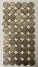 Lotto 50 Monete 500 LIRE Argento Caravelle Centenario Moneta