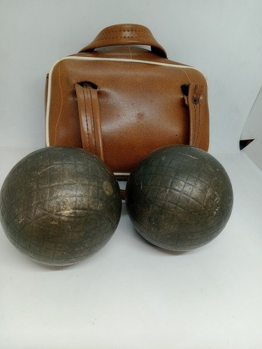 Bocce vintage 1970 bronzo con - vintage,