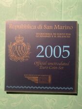 SAN MARINO 2005 serie Divisionale 8 valori da 1 cent a 2 euro in FDC con Argento