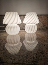 Pair murano mushroom - murano, lamps