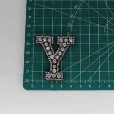 1 Pz Strass Base Nera Bianco