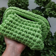 Borsa Clutch all'uncinetto