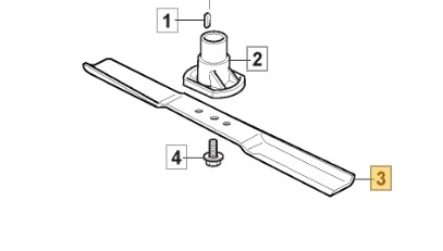 Lama mulching 410 - mm, originale