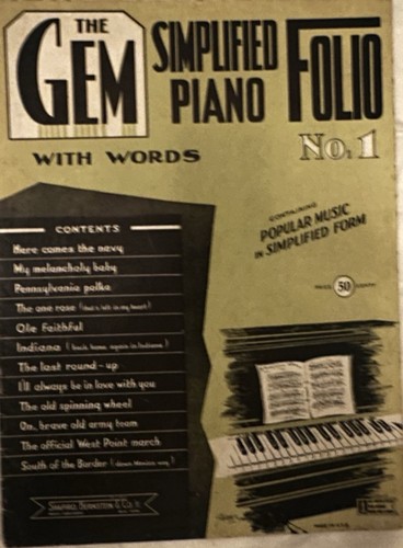 The gem folio - folio, pianoforte