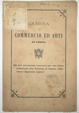 Giuseppe Locarni Tracciato più conveniente  Ferrovia Genova Apennino Torino 1880