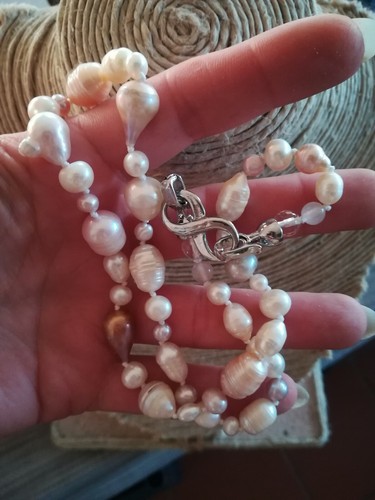 Collana perle vere naturali - perle,