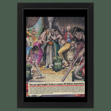 Anni ' 80  * Pubblicità Originale "Bidone Aspiratutto, Sceicco” Cornice