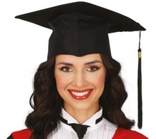 Cappello laureato tocco in tessuto uomo donna