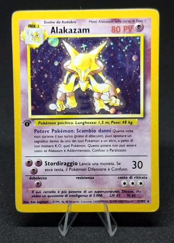 Carta pokemon alakazam - pokemon,