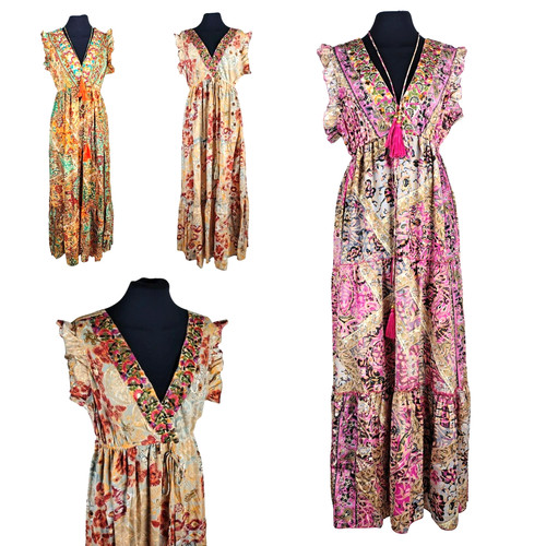 Vestito donna lungo seta - vestito, in