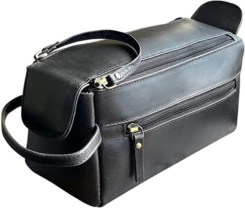 Beauty case pelle uomo - in,