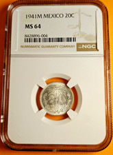1941 M Mexico 20C NGC MS64